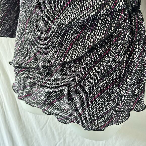 Notations Y2k Faux Wrap Top L Office Siren Secretary Librarian Corpcore - Picture 9 of 14